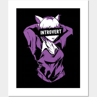 Introvert Anime Girl Posters and Art